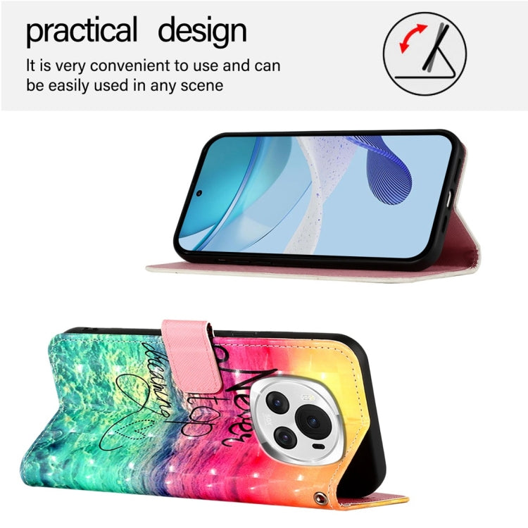 For Honor Magic6 Global 3D Painting Horizontal Flip Leather Phone Case