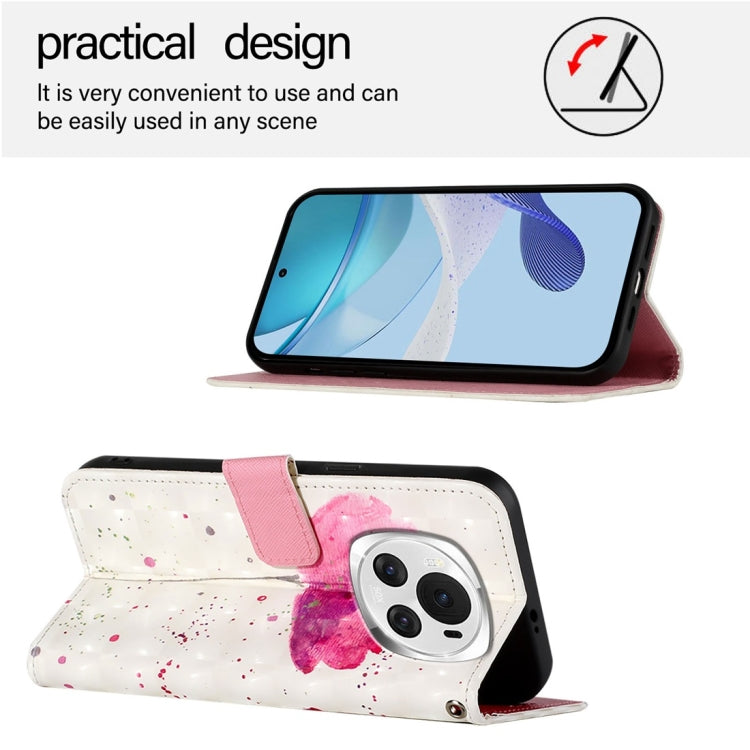 For Honor Magic6 Global 3D Painting Horizontal Flip Leather Phone Case