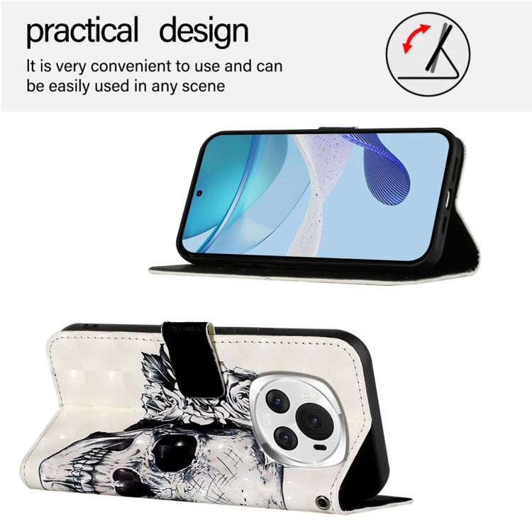For Honor Magic6 Global 3D Painting Horizontal Flip Leather Phone Case