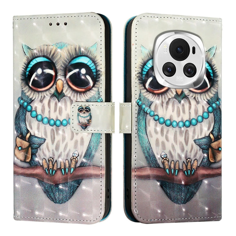 For Honor Magic6 Global 3D Painting Horizontal Flip Leather Phone Case