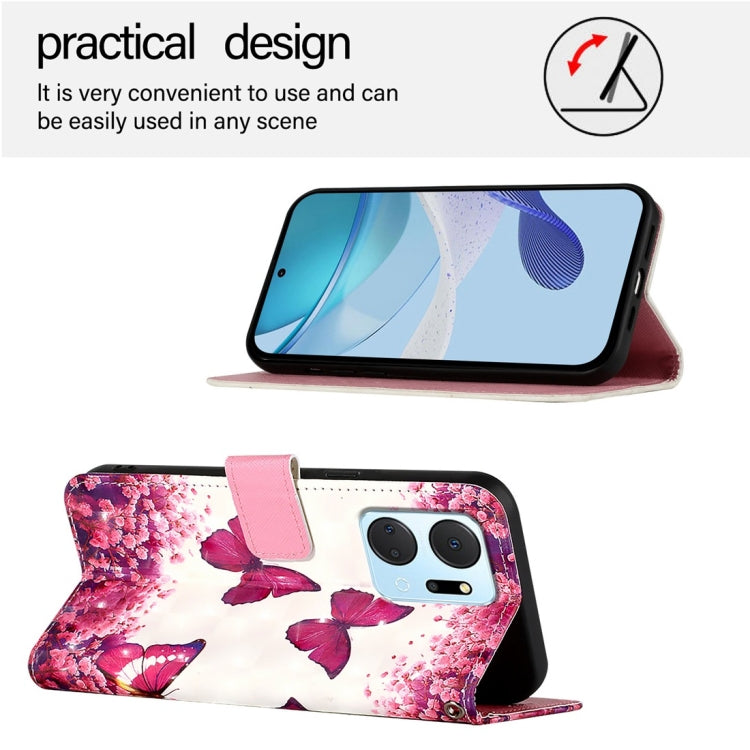 For Honor X7a / Play7T 3D Painting Horizontal Flip Leather Phone Case