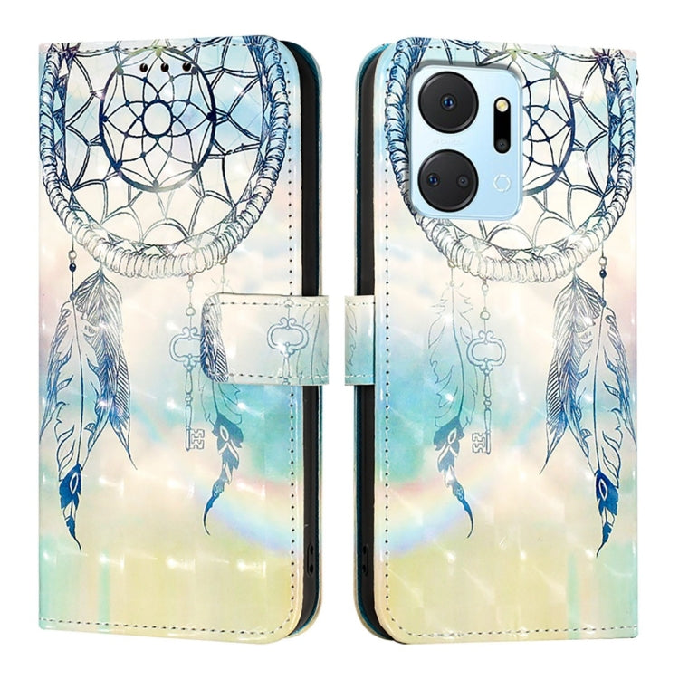 For Honor X7a / Play7T 3D Painting Horizontal Flip Leather Phone Case