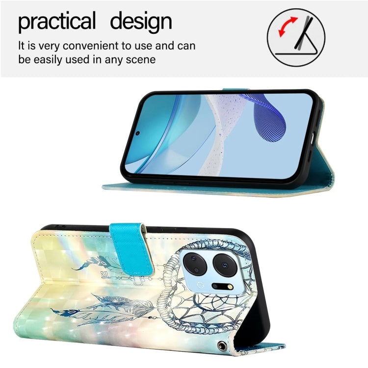 For Honor X7a / Play7T 3D Painting Horizontal Flip Leather Phone Case
