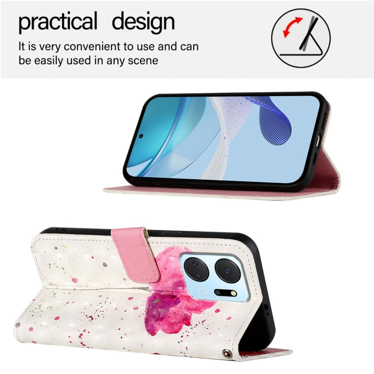 For Honor X7a / Play7T 3D Painting Horizontal Flip Leather Phone Case
