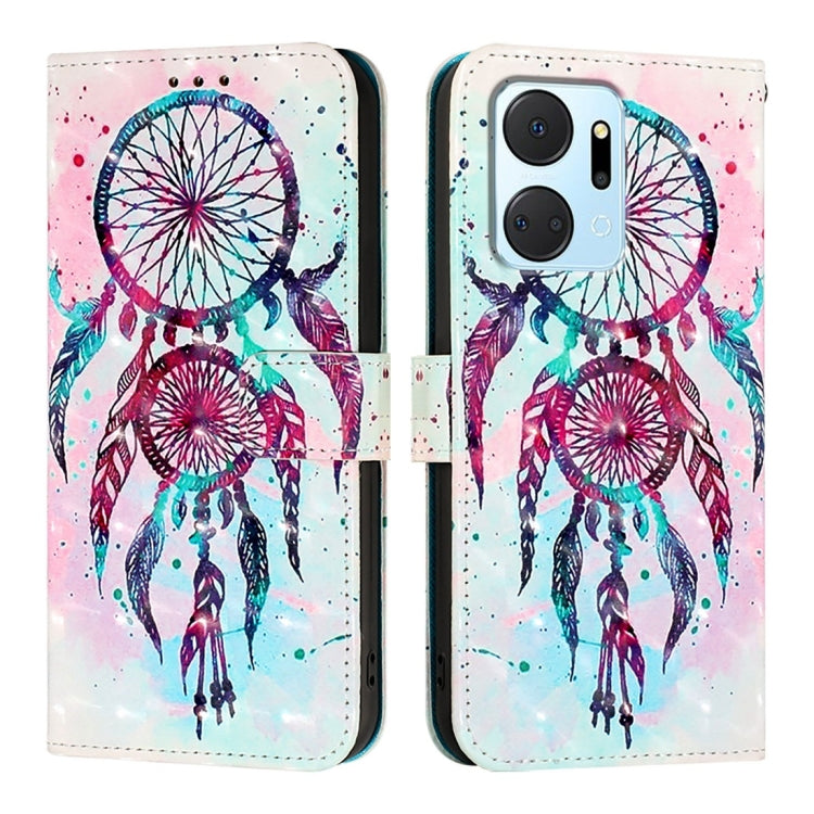 For Honor X7a / Play7T 3D Painting Horizontal Flip Leather Phone Case