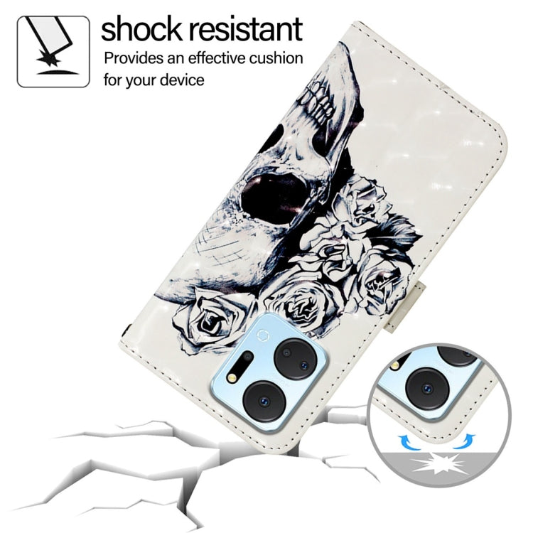 For Honor X7a / Play7T 3D Painting Horizontal Flip Leather Phone Case