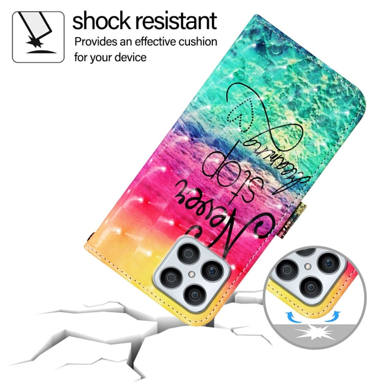 For Honor X8 4G / X30i / Play6T Pro 3D Painting Horizontal Flip Leather Phone Case