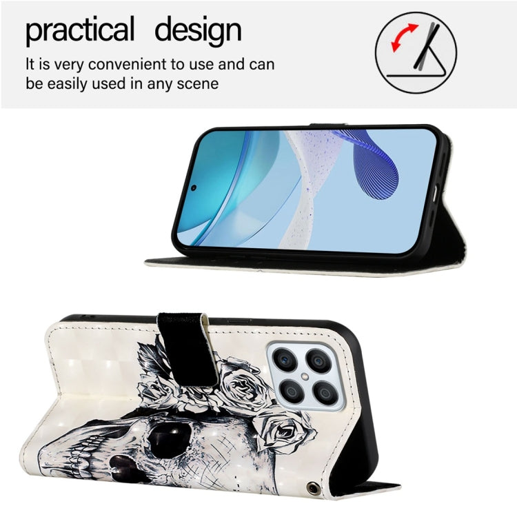 For Honor X8 4G / X30i / Play6T Pro 3D Painting Horizontal Flip Leather Phone Case