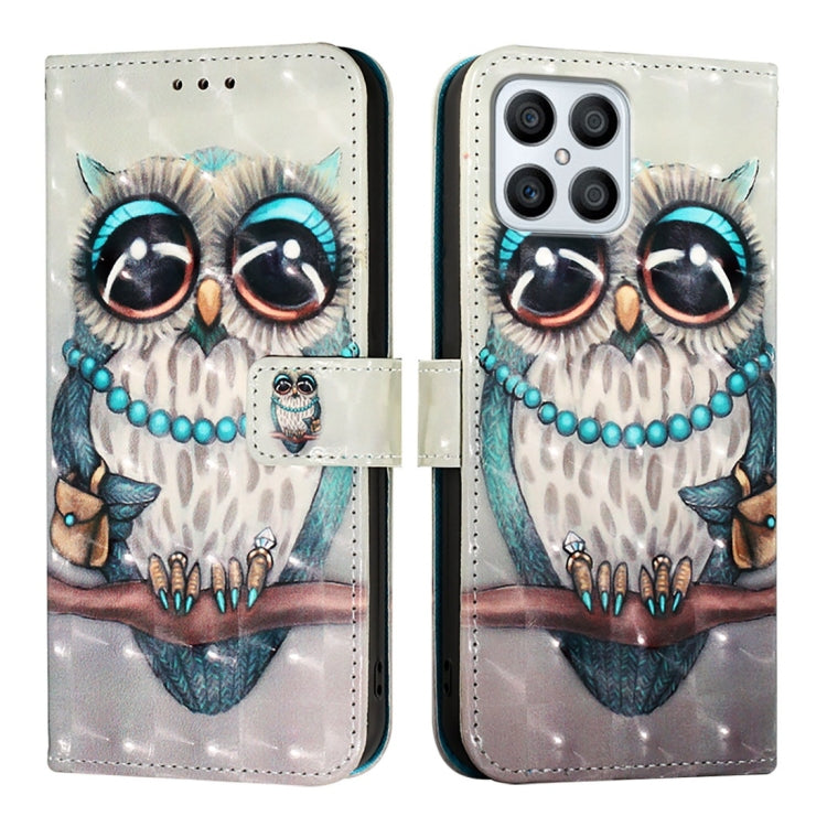 For Honor X8 4G / X30i / Play6T Pro 3D Painting Horizontal Flip Leather Phone Case
