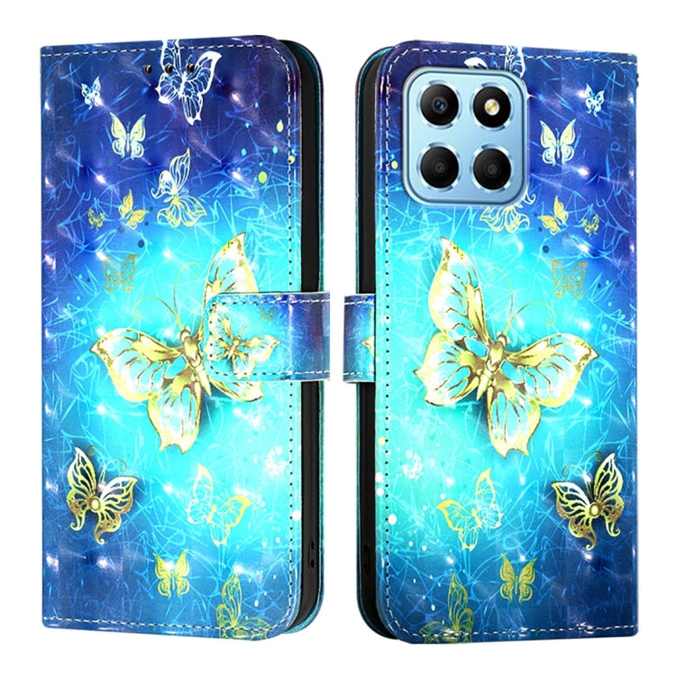 For Honor X8 5G / X8a / X6 / X6s Global 3D Painting Horizontal Flip Leather Phone Case