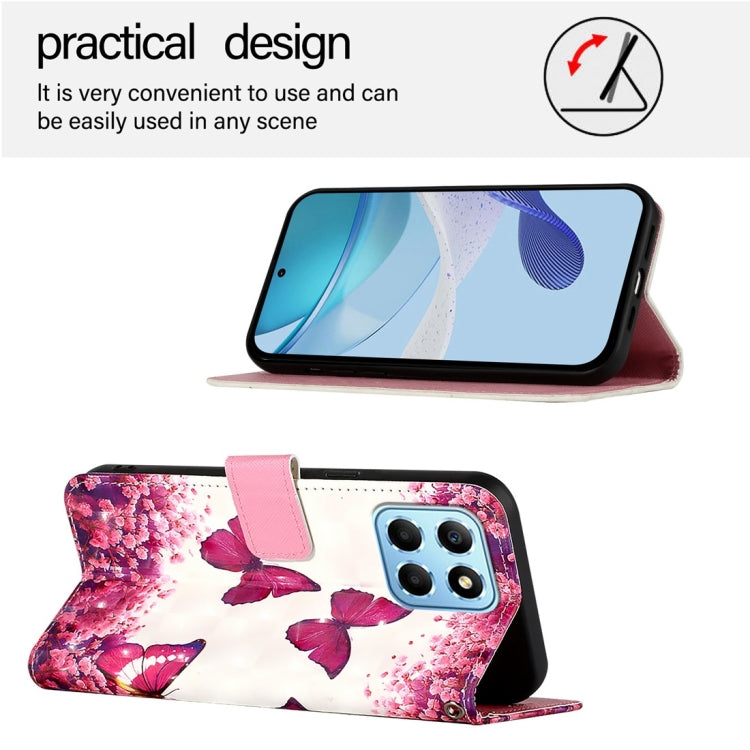 For Honor X8 5G / X8a / X6 / X6s Global 3D Painting Horizontal Flip Leather Phone Case