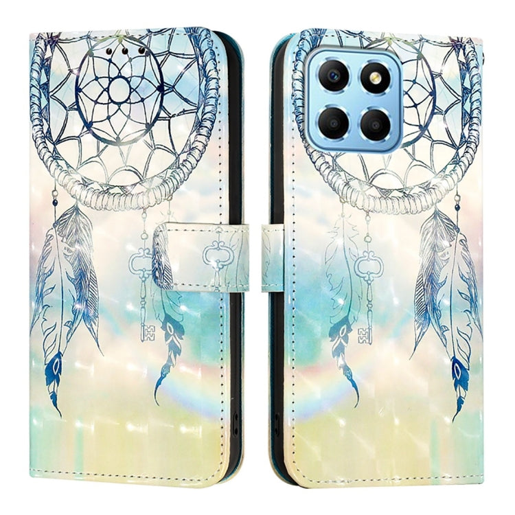 For Honor X8 5G / X8a / X6 / X6s Global 3D Painting Horizontal Flip Leather Phone Case