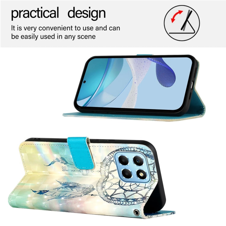 For Honor X8 5G / X8a / X6 / X6s Global 3D Painting Horizontal Flip Leather Phone Case