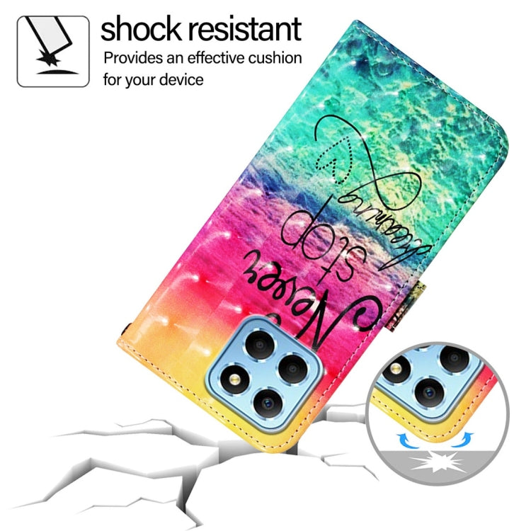 For Honor X8 5G / X8a / X6 / X6s Global 3D Painting Horizontal Flip Leather Phone Case