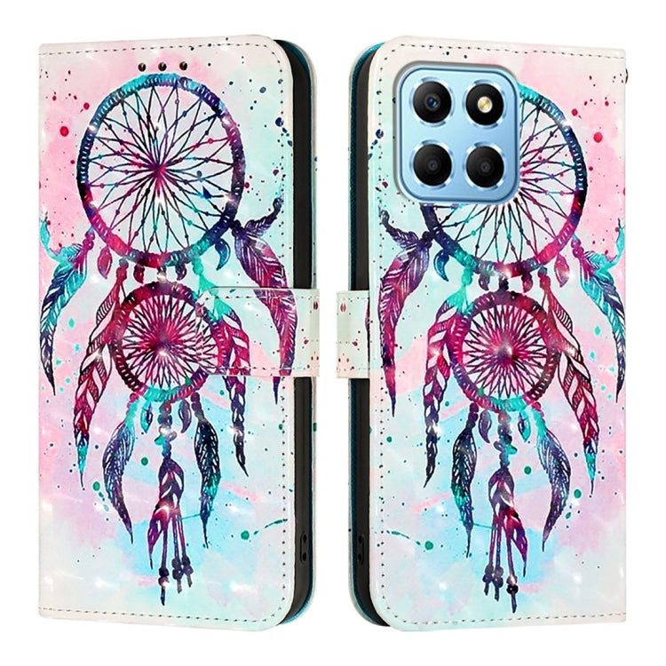 For Honor X8 5G / X8a / X6 / X6s Global 3D Painting Horizontal Flip Leather Phone Case