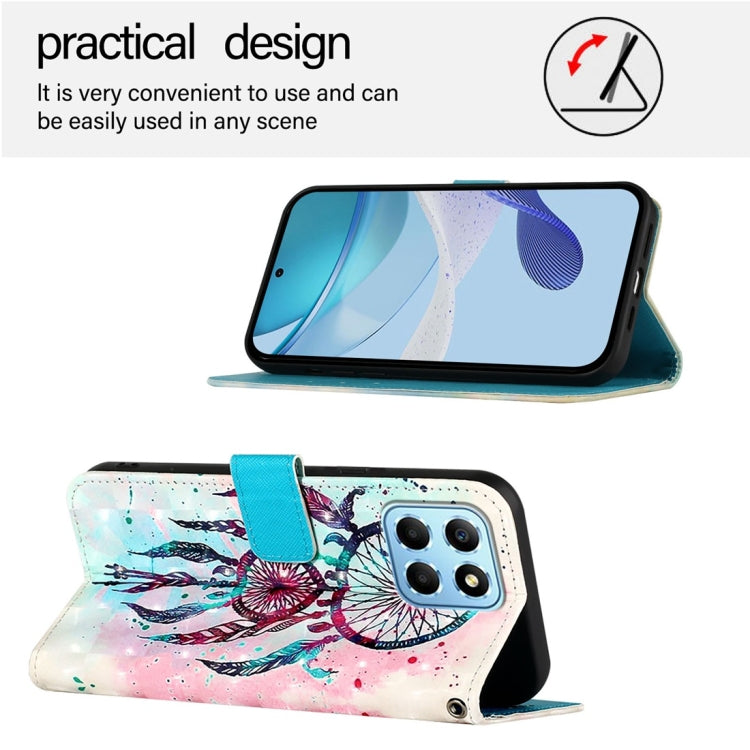 For Honor X8 5G / X8a / X6 / X6s Global 3D Painting Horizontal Flip Leather Phone Case