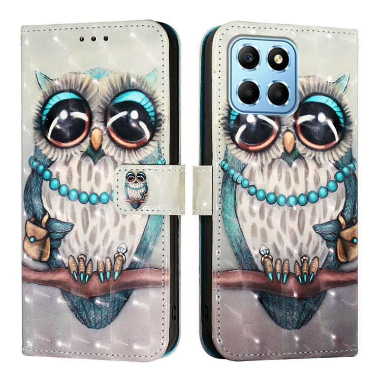 For Honor X8 5G / X8a / X6 / X6s Global 3D Painting Horizontal Flip Leather Phone Case