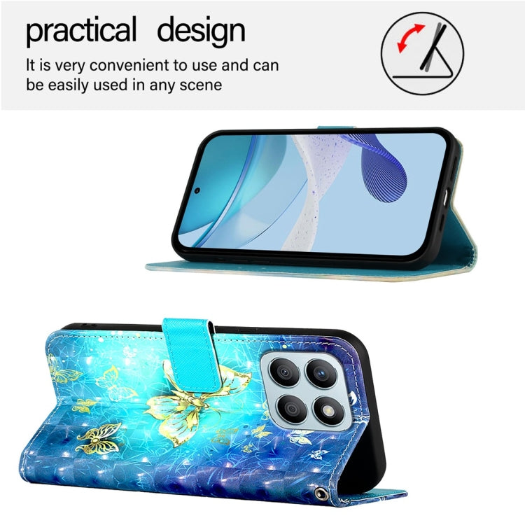 For Honor X8b Global 3D Painting Horizontal Flip Leather Phone Case