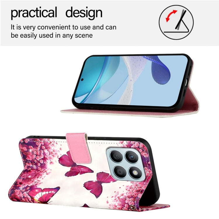 For Honor X8b Global 3D Painting Horizontal Flip Leather Phone Case