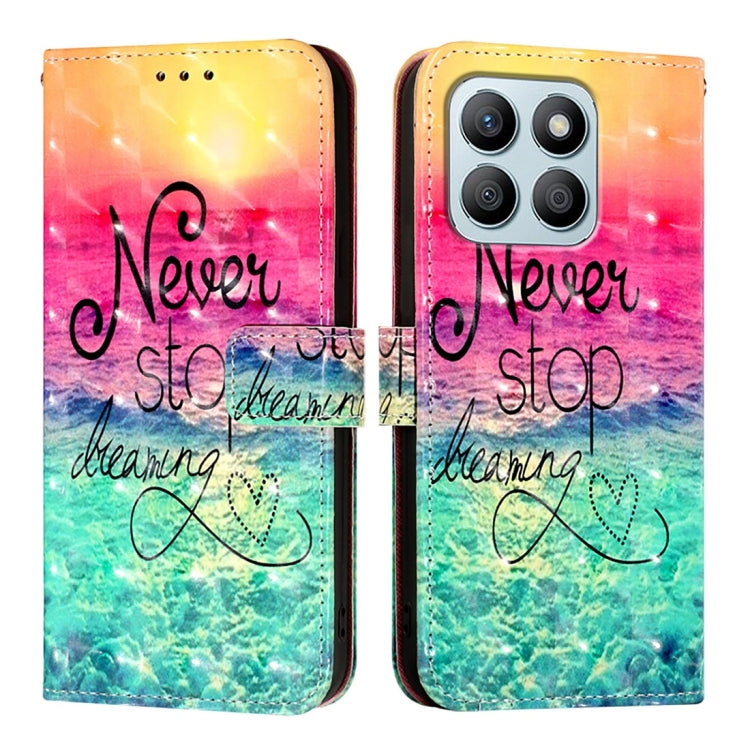 For Honor X8b Global 3D Painting Horizontal Flip Leather Phone Case