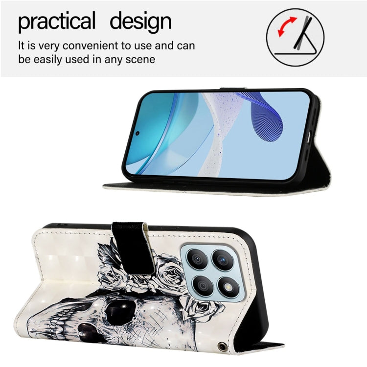 For Honor X8b Global 3D Painting Horizontal Flip Leather Phone Case