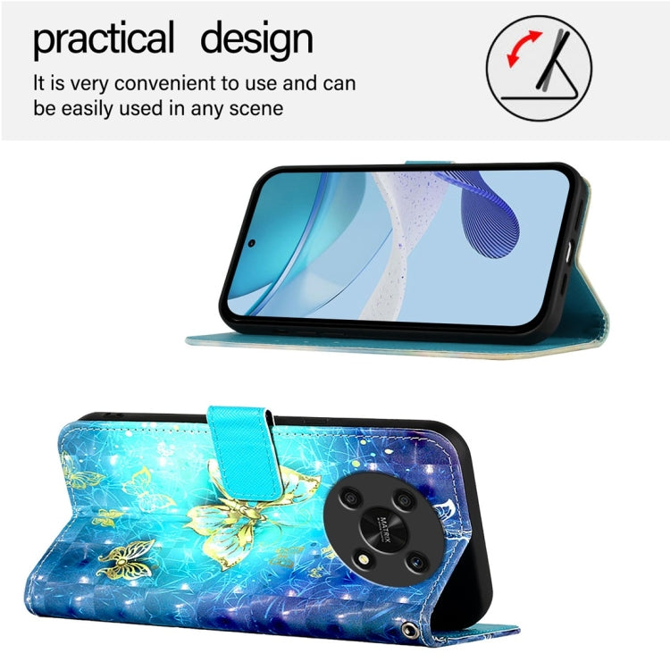 For Honor X30 2021 / X9 4G / 5G 3D Painting Horizontal Flip Leather Phone Case
