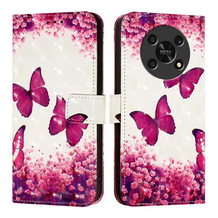 For Honor X30 2021 / X9 4G / 5G 3D Painting Horizontal Flip Leather Phone Case