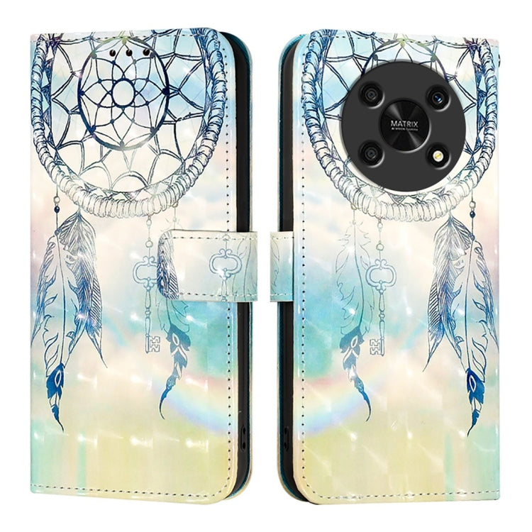 For Honor X30 2021 / X9 4G / 5G 3D Painting Horizontal Flip Leather Phone Case