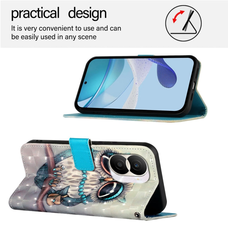 For Honor X40i 3D Painting Horizontal Flip Leather Phone Case