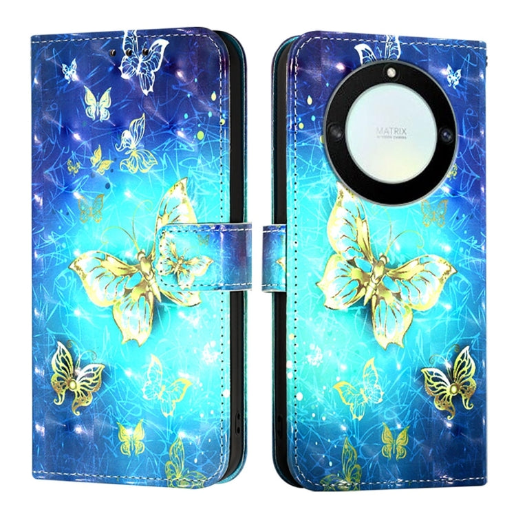 For Honor X40 / X9a / Magic5 Lite 3D Painting Horizontal Flip Leather Phone Case
