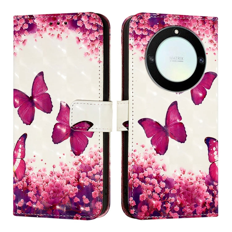 For Honor X40 / X9a / Magic5 Lite 3D Painting Horizontal Flip Leather Phone Case