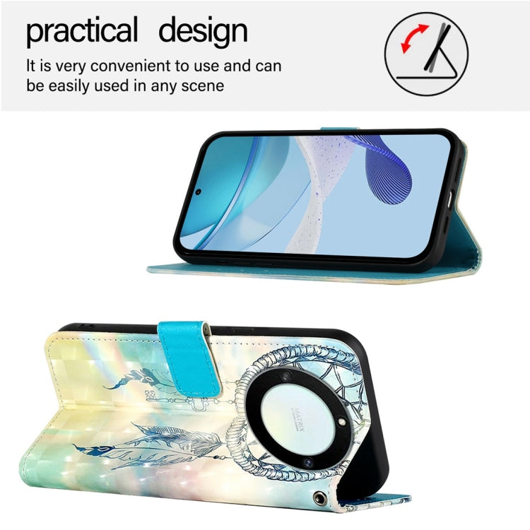 For Honor X40 / X9a / Magic5 Lite 3D Painting Horizontal Flip Leather Phone Case