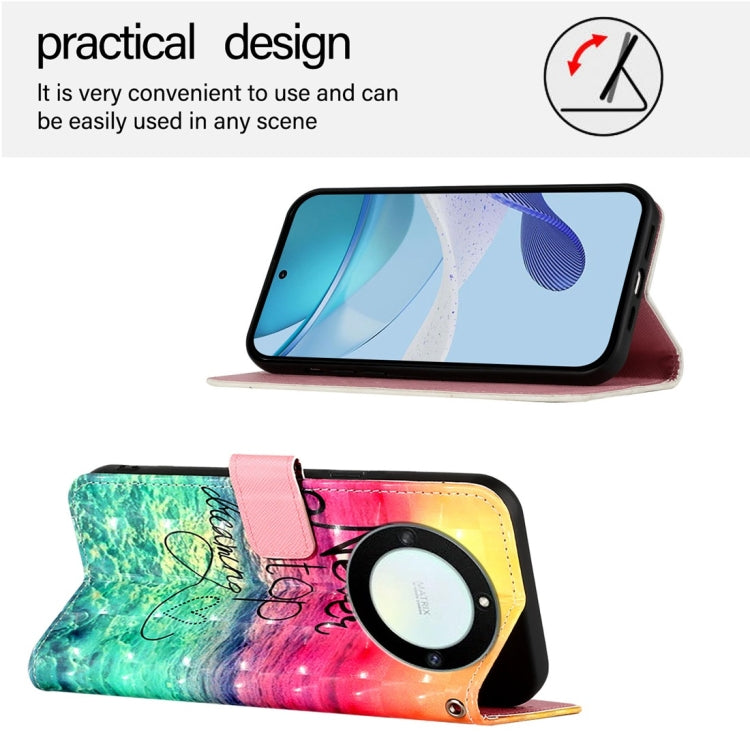 For Honor X40 / X9a / Magic5 Lite 3D Painting Horizontal Flip Leather Phone Case