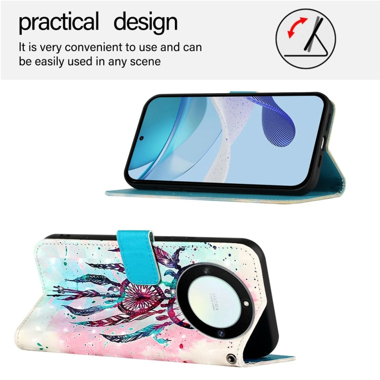 For Honor X40 / X9a / Magic5 Lite 3D Painting Horizontal Flip Leather Phone Case