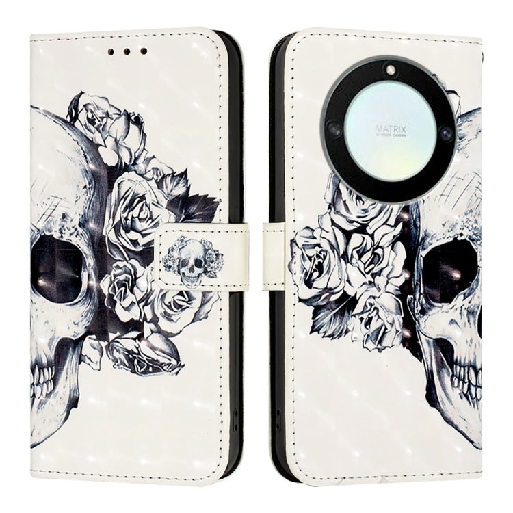 For Honor X40 / X9a / Magic5 Lite 3D Painting Horizontal Flip Leather Phone Case