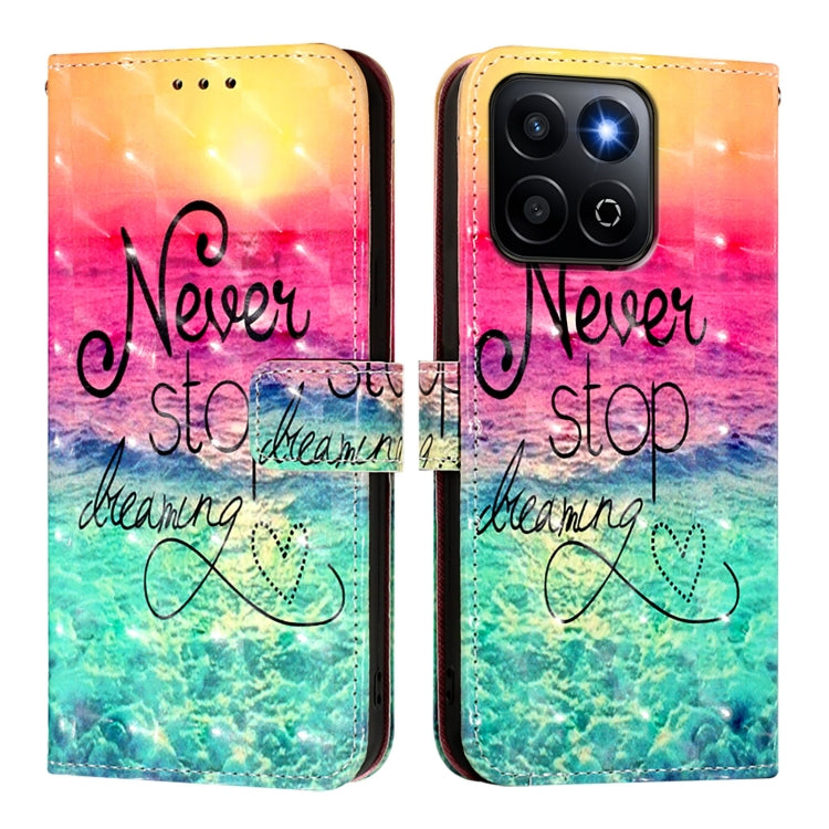 For Honor 200 Smart 5G Global 3D Painting Horizontal Flip Leather Phone Case