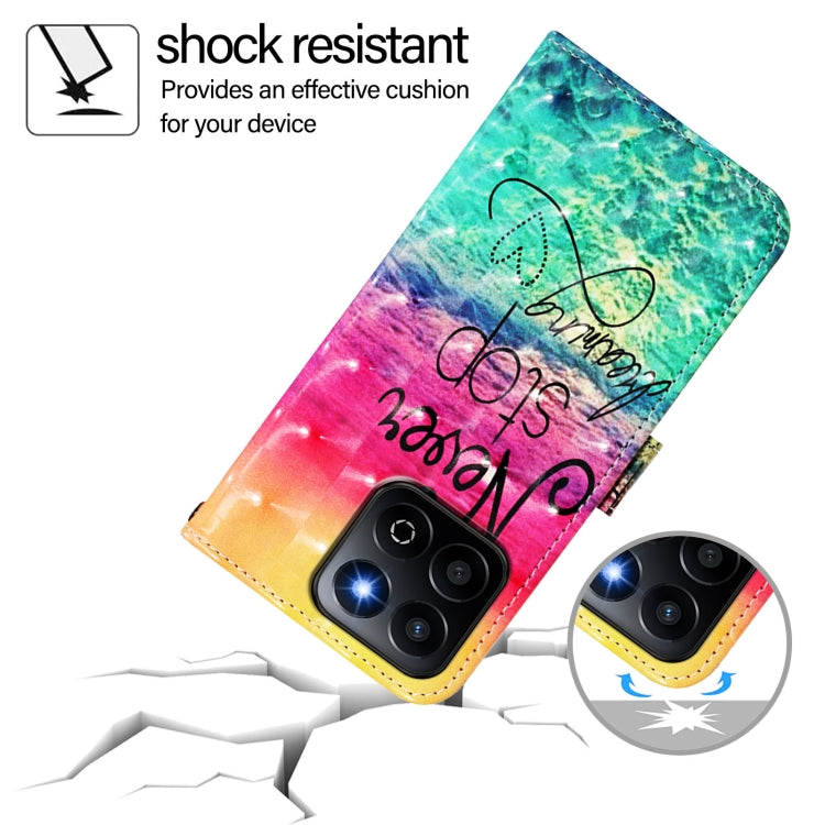 For Honor 200 Smart 5G Global 3D Painting Horizontal Flip Leather Phone Case