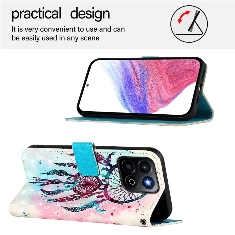 For Honor 200 Smart 5G Global 3D Painting Horizontal Flip Leather Phone Case