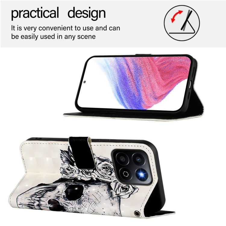For Honor 200 Smart 5G Global 3D Painting Horizontal Flip Leather Phone Case