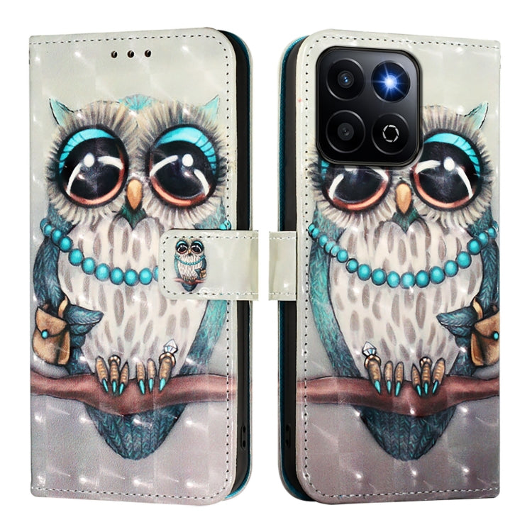 For Honor 200 Smart 5G Global 3D Painting Horizontal Flip Leather Phone Case