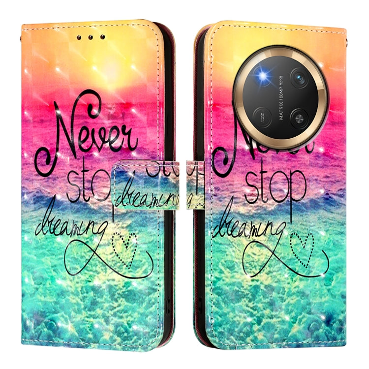 For Honor X9c 5G 3D Painting Horizontal Flip Leather Phone Case