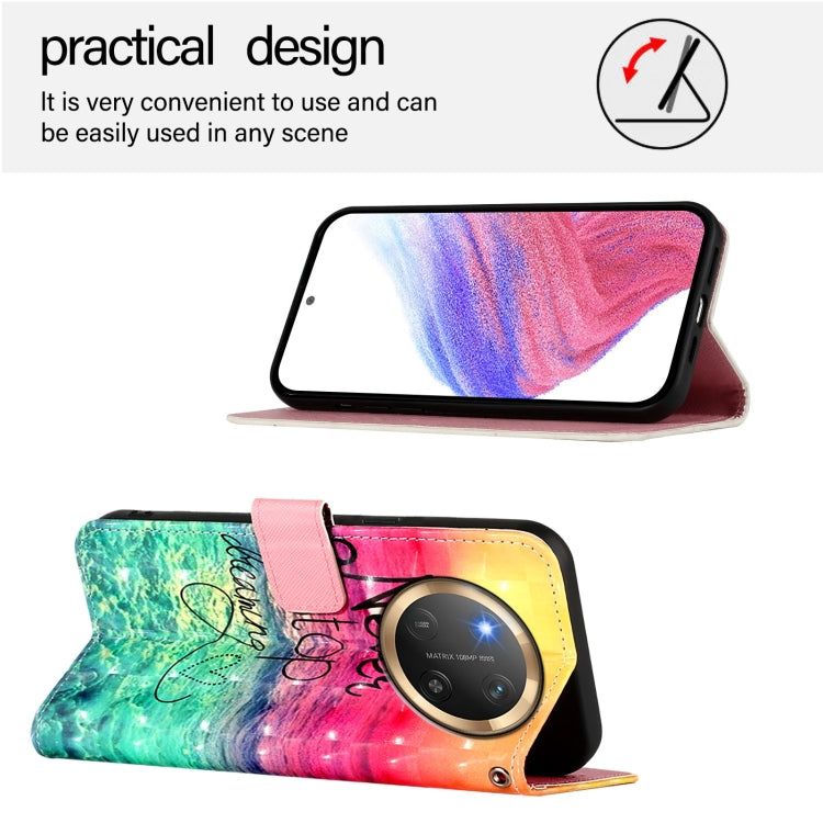 For Honor X9c 5G 3D Painting Horizontal Flip Leather Phone Case