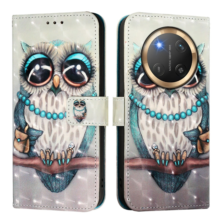 For Honor X9c 5G 3D Painting Horizontal Flip Leather Phone Case