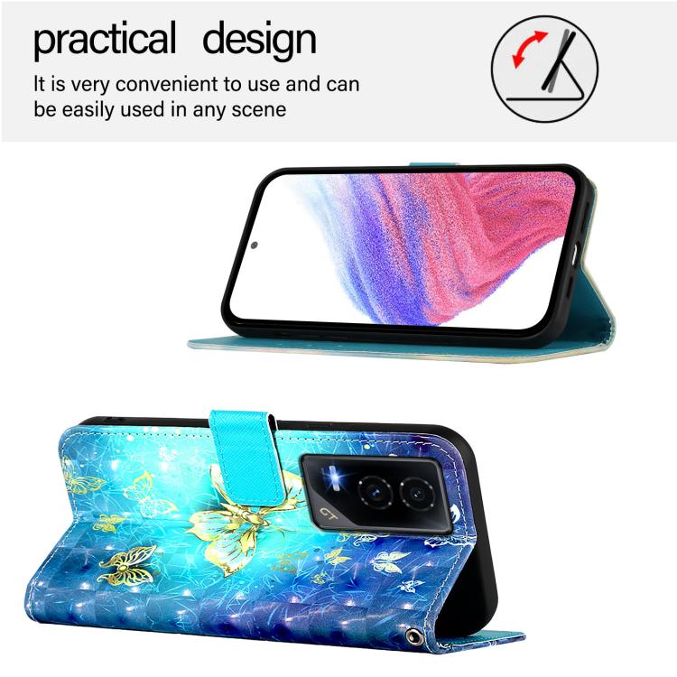 For Honor GT 3D Painting Horizontal Flip Leather Phone Case