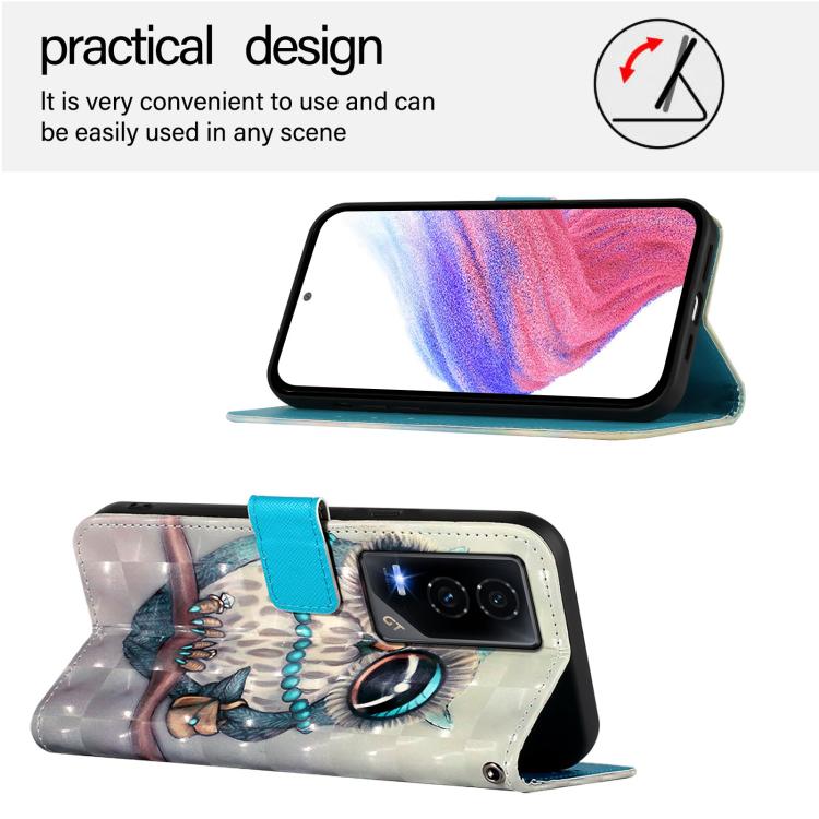 For Honor GT 3D Painting Horizontal Flip Leather Phone Case