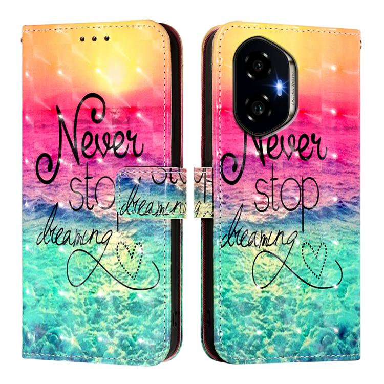 For Honor 300 3D Painting Horizontal Flip Leather Phone Case