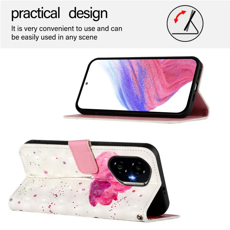 For Honor 300 3D Painting Horizontal Flip Leather Phone Case