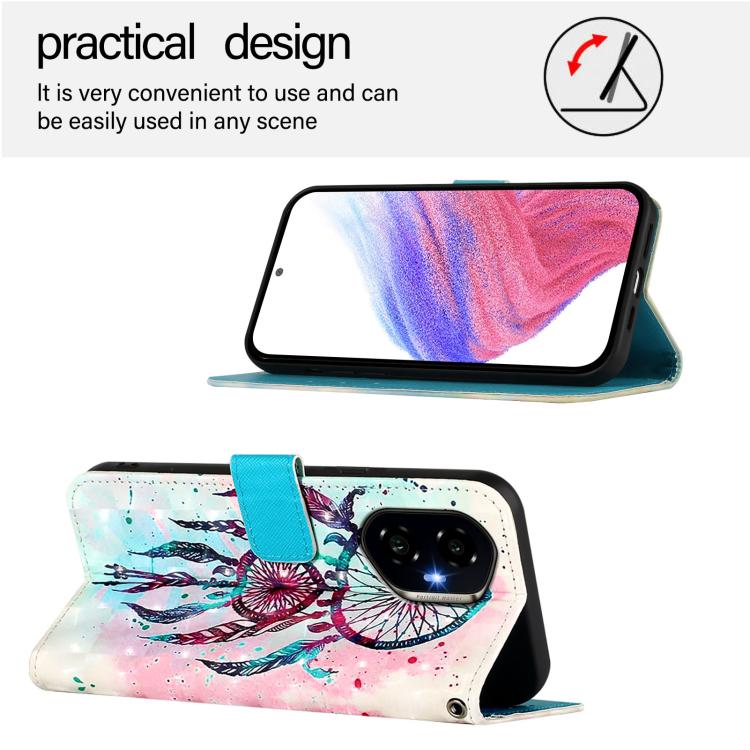 For Honor 300 3D Painting Horizontal Flip Leather Phone Case