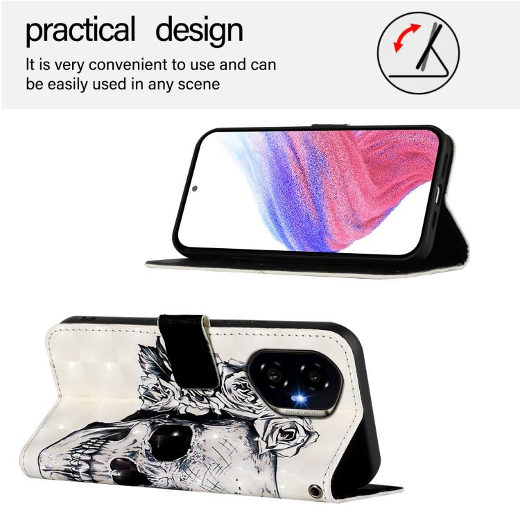 For Honor 300 3D Painting Horizontal Flip Leather Phone Case