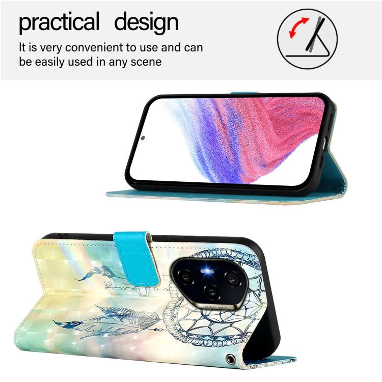 For Honor 300 Pro / 300 Ultra 3D Painting Horizontal Flip Leather Phone Case